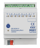 MDT BE-08230.01 Модуль бинарных входов KNX/EIB, для выходов 230В