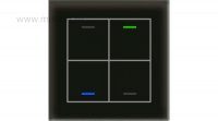 MDT BE-GTL4TS.01 Выключатель сенсорный KNX Glass Push Button II Lite 4-кнопочный, термодатчик